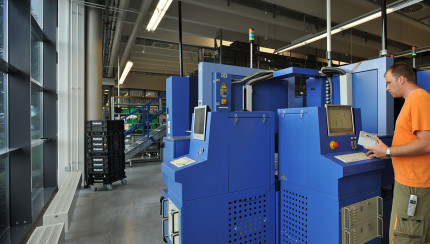 Lasermaskin for merking av timere